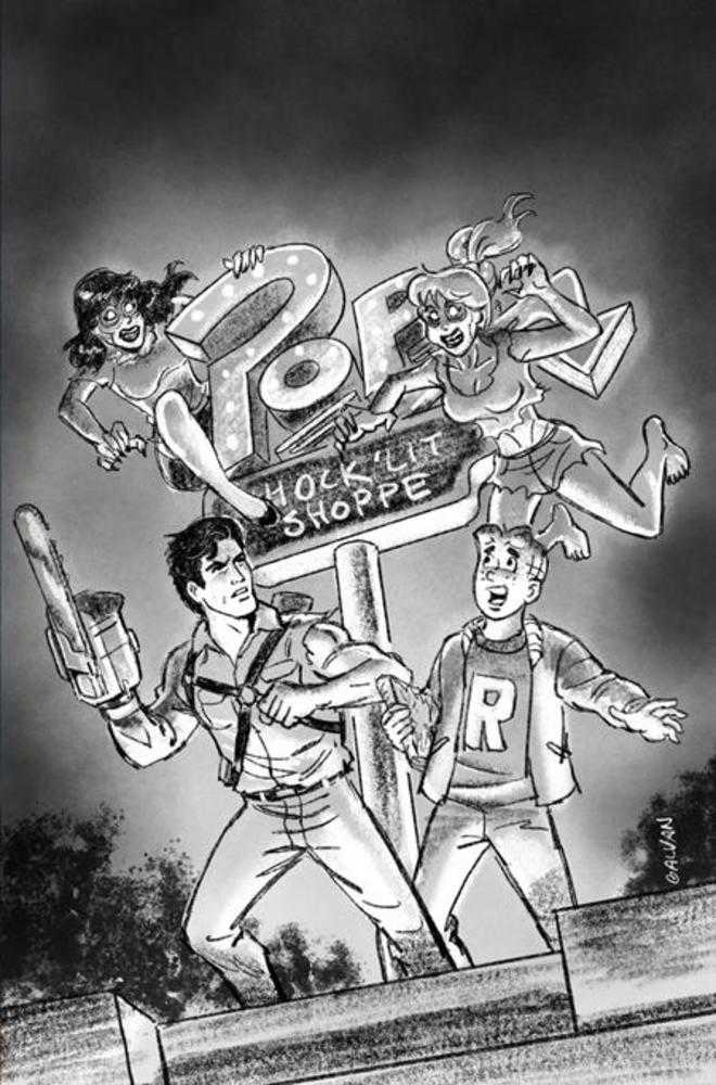 Archie X Army Of Darkness #1 Cover L Inc 1:20 Bill Galvan Pencils Full Art Variant
