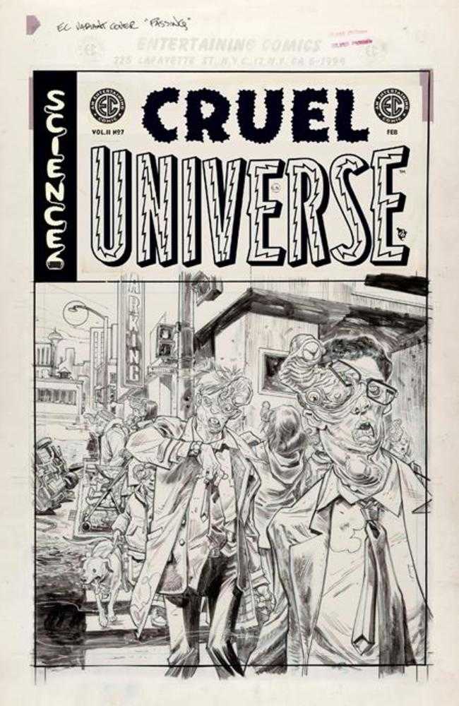 EC Cruel Universe 2 #7 (Of 12) Cover D Inc 1:20 Tom Fowler Black & White Artist Edition Variant