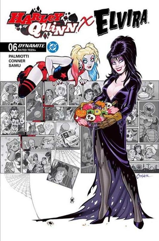 Harley Quinn X Elvira #6 Cover H 1 in 10 Amanda Conner Cookies Variant