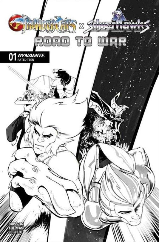 Thundercats X Silverhawks Road To War (One Shot) Cover H 1 in 10 Sebastian Piriz Line Art Variant