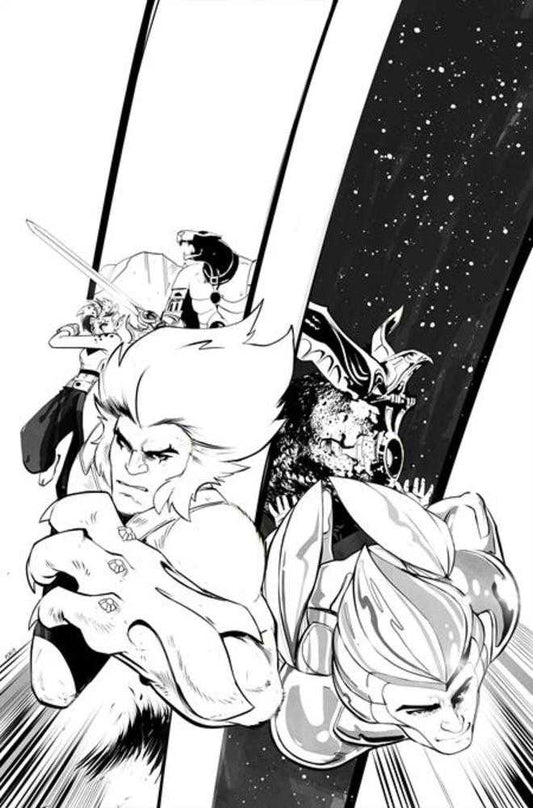 Thundercats X Silverhawks Road To War (One Shot) Cover L Inc 1:20 Sebastian Piriz Line Art Full Art Variant