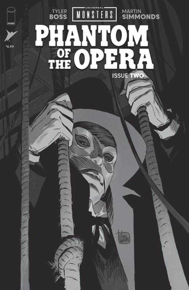 Universal Monsters Phantom Of The Opera #2 (Of 4) Cover D 1 in 25 Lee Weeks Black & White Classic Horror Variant Variant