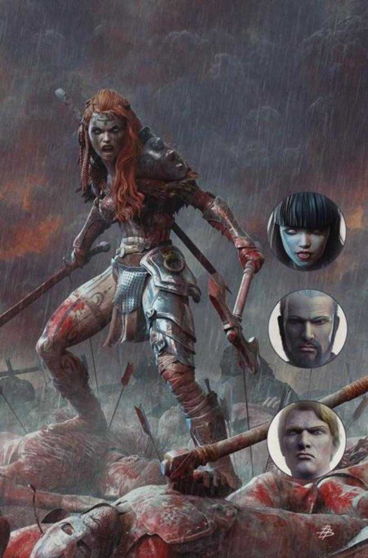 Giant Sized Savage Tales (One Shot) Cover K Inc 1:15 Bjorn Barends Red Sonja Full Art Variant