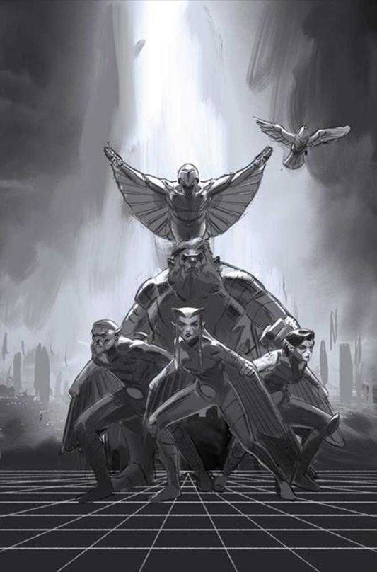 Thundercats X Silverhawks Thunderhawks #1 Cover M Inc 1:30 Marco Failla Black & White Full Art Variant