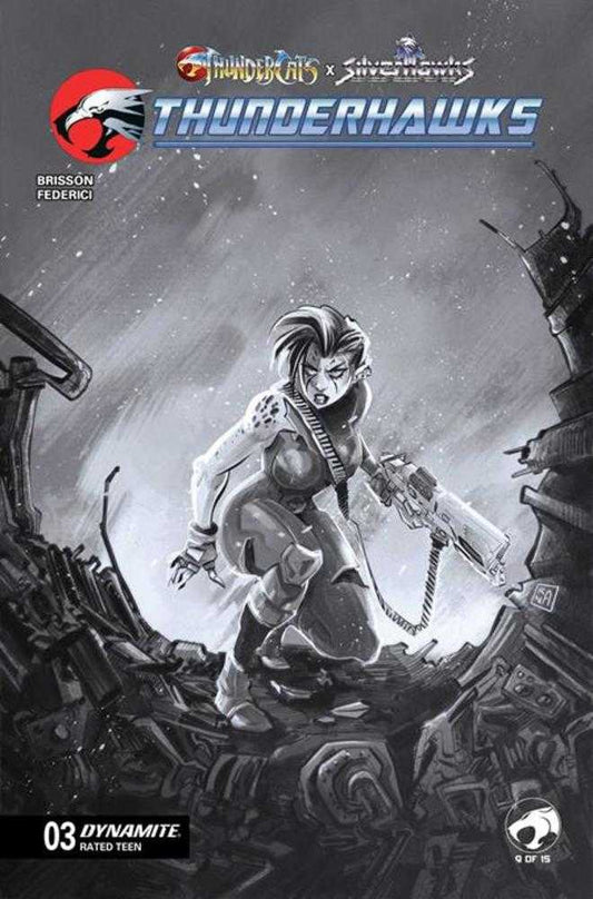 Thundercats X Silverhawks Thunderhawks #3 Cover G 1 in 10 Alessendro Ranaldi Line Art Variant