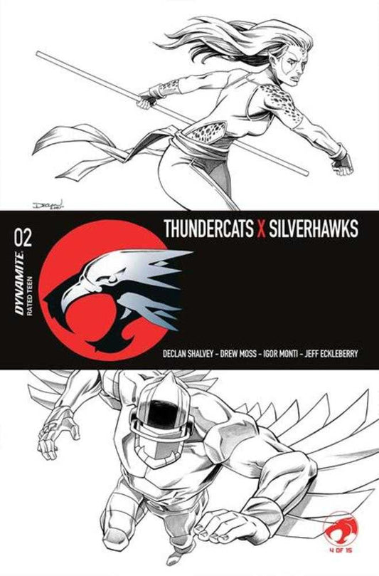 Thundercats X Silverhawks #2 Cover L Declan Shalvey Line Art Variant