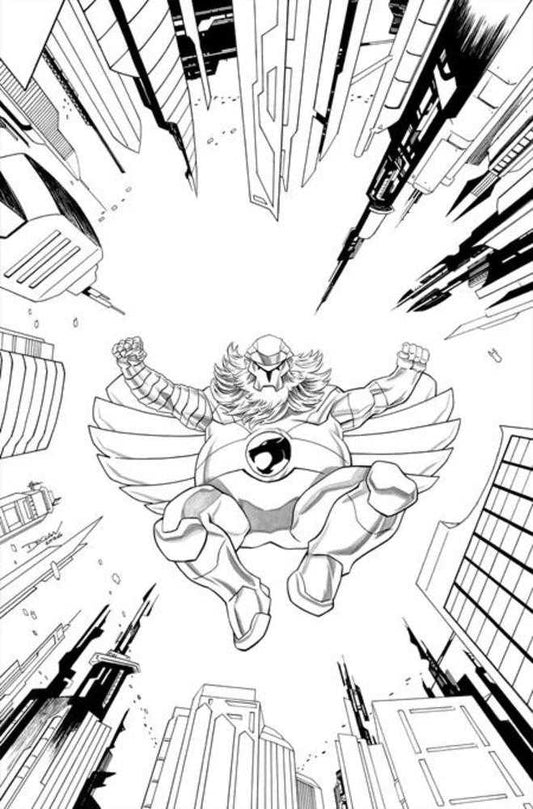 Thundercats X Silverhawks Thunderhawks #4 Cover L Inc 1:7 Declan Shalvey Line Art Full Art Variant