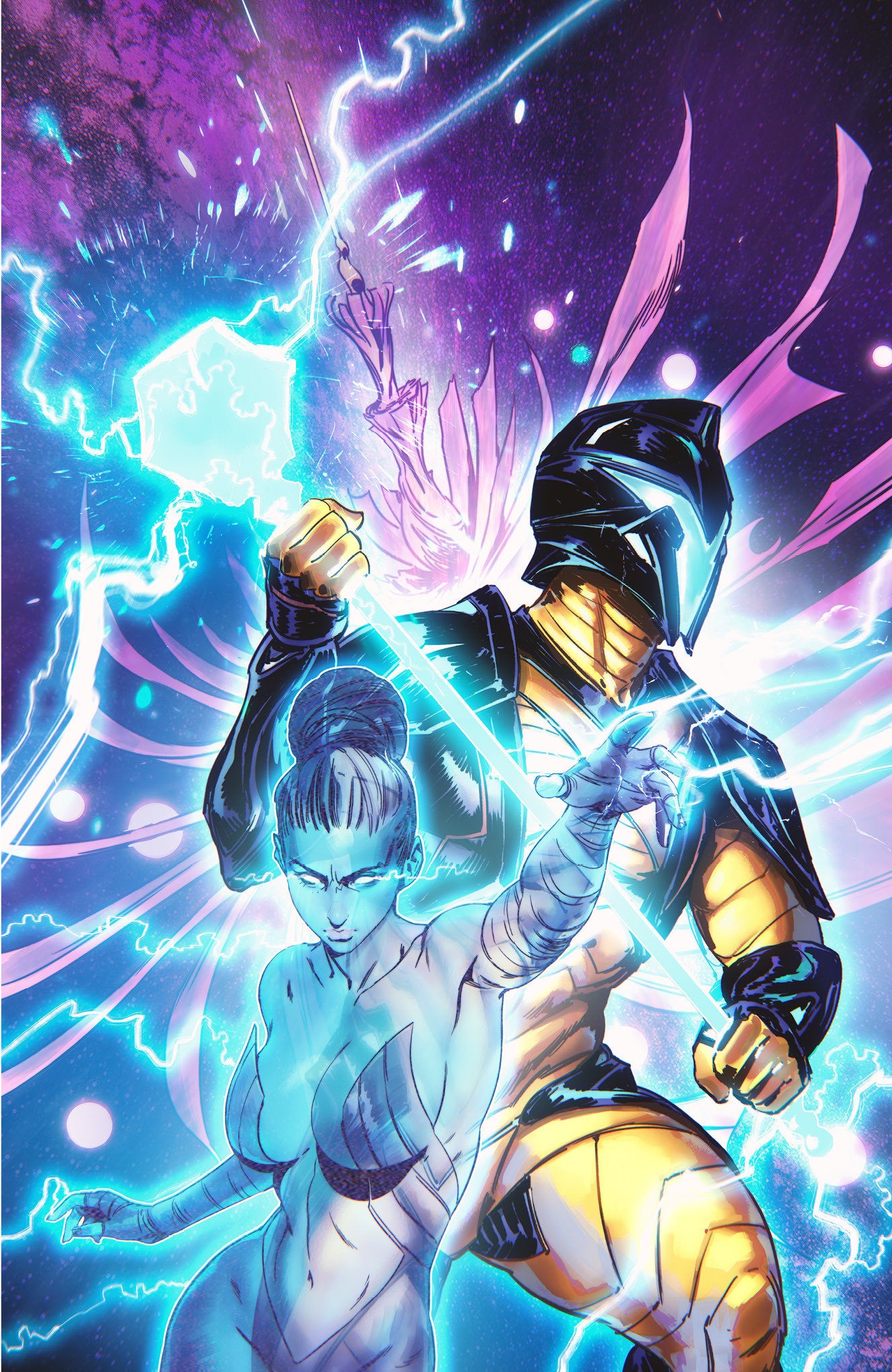 Valiant Beyond: The X O Manowar #8  The God Hunt #4 Variant C (Noobovich Full Art)