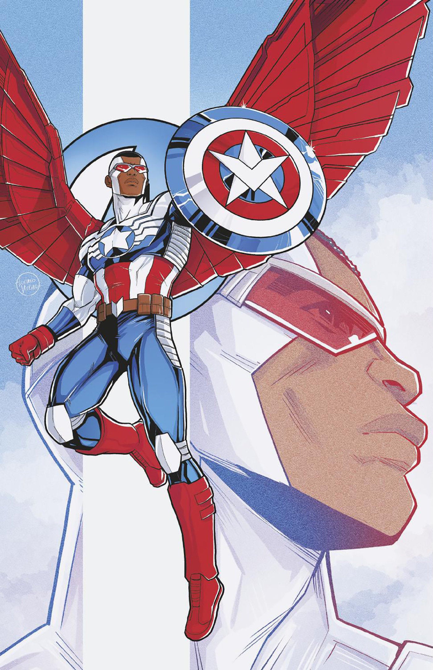 Avengers #26 Luciano Vecchio Captain America Full Art Variant [Doom]