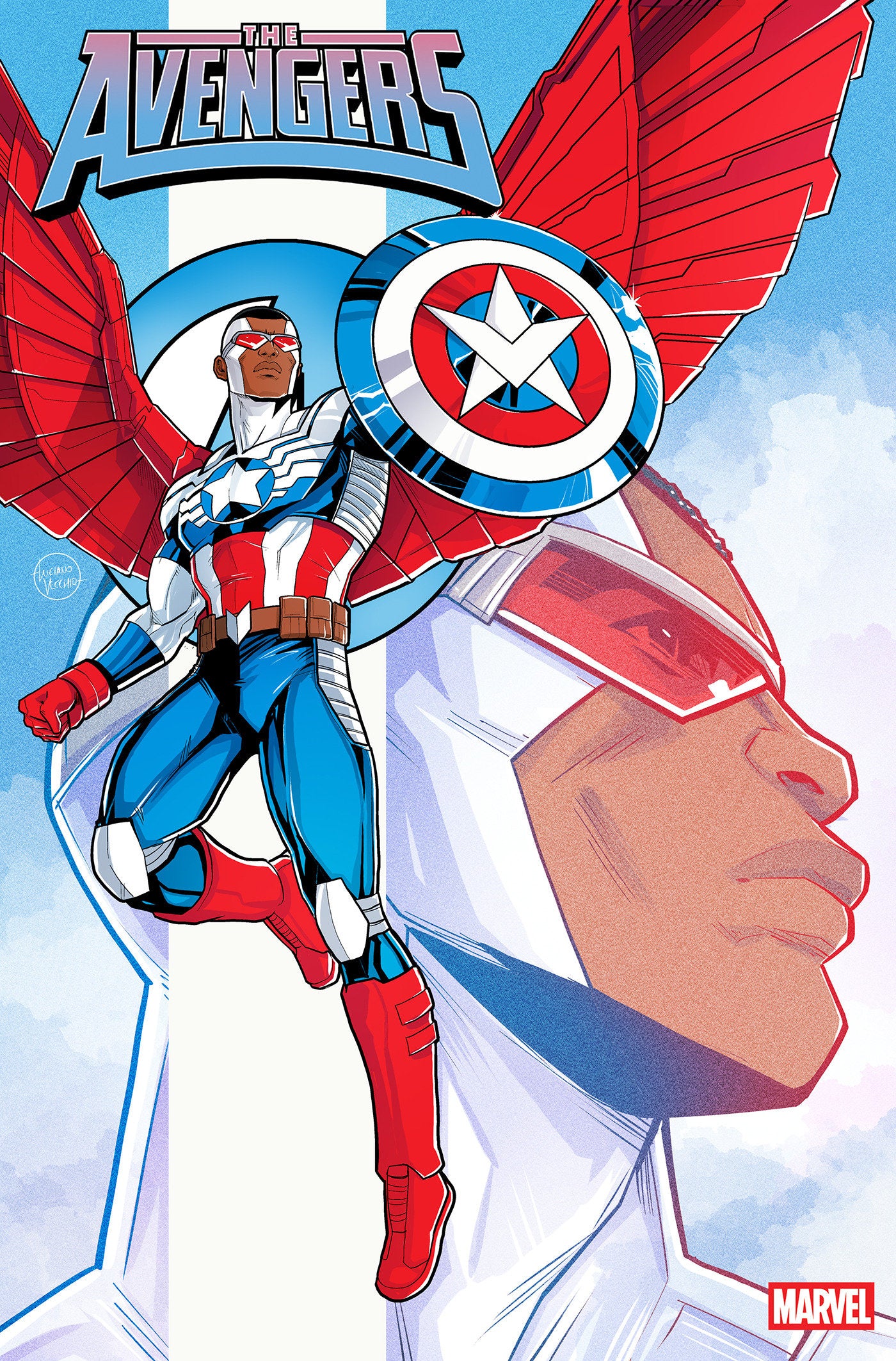 Avengers #26 Luciano Vecchio Captain America Variant [Doom]