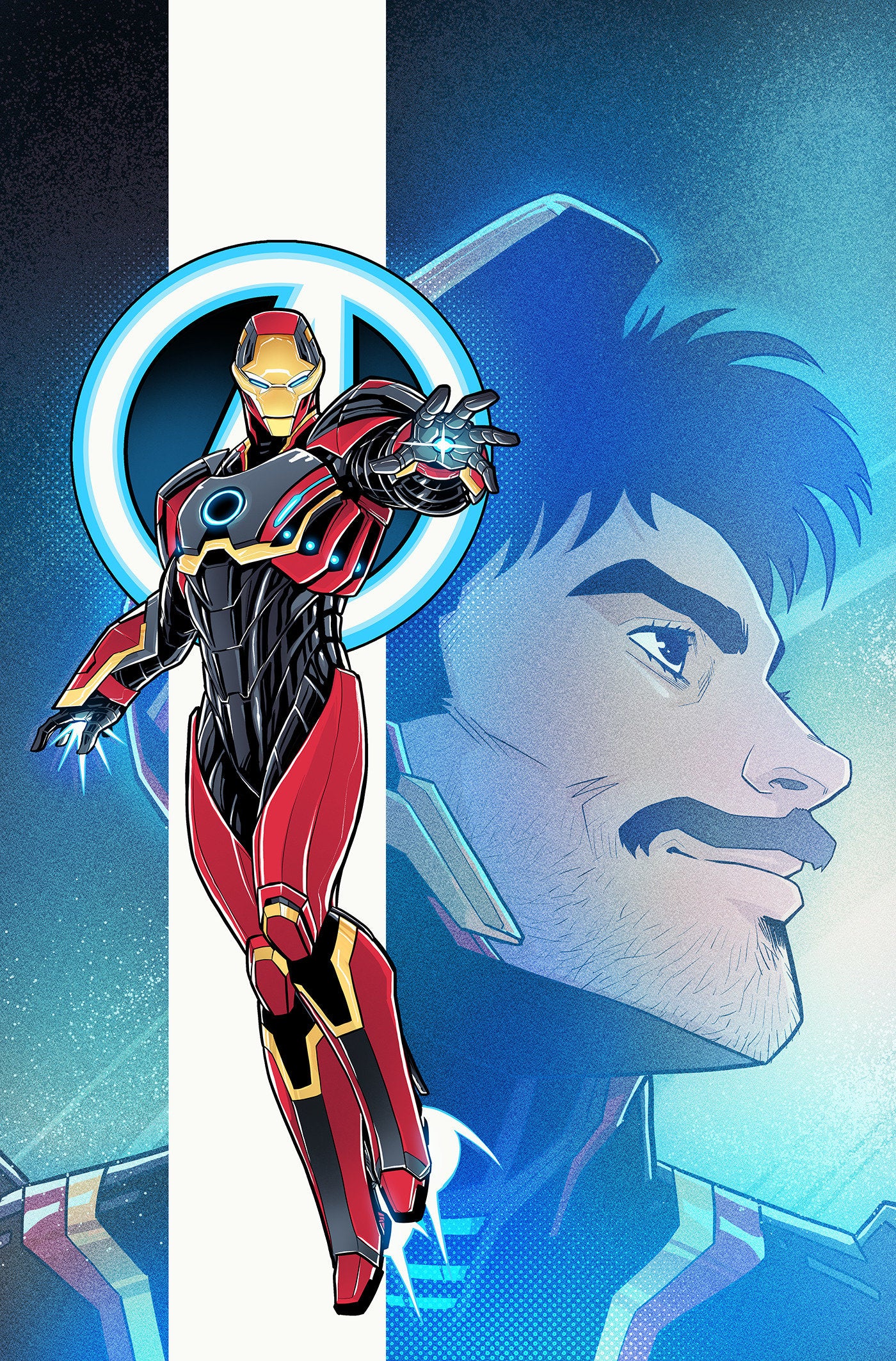 Avengers #31 Luciano Vecchio Iron Man Full Art Variant