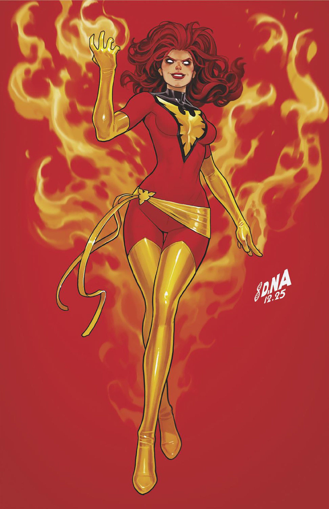 X-Men #25 David Nakayama Color Block Red Full Art Variant