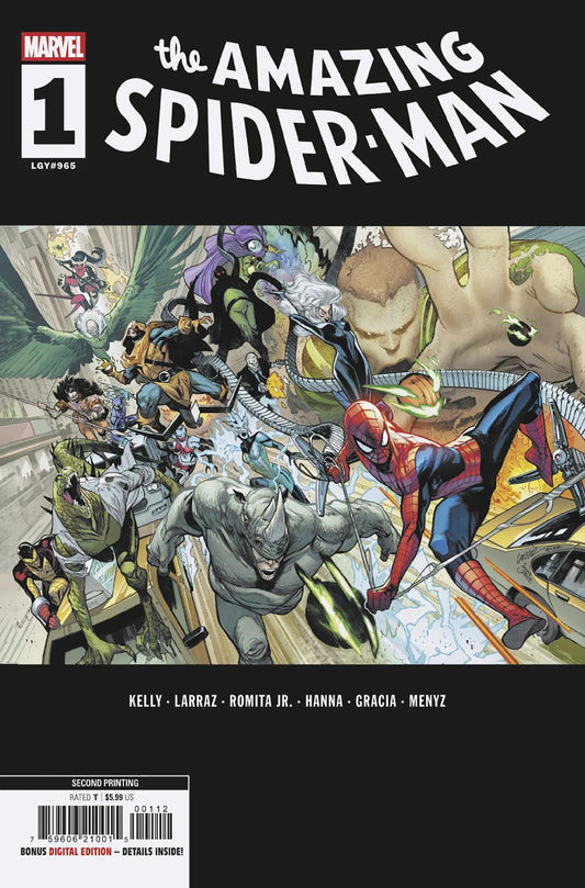 Amazing Spider-Man #1 (2025) Pepe Larraz 2nd Print Variant