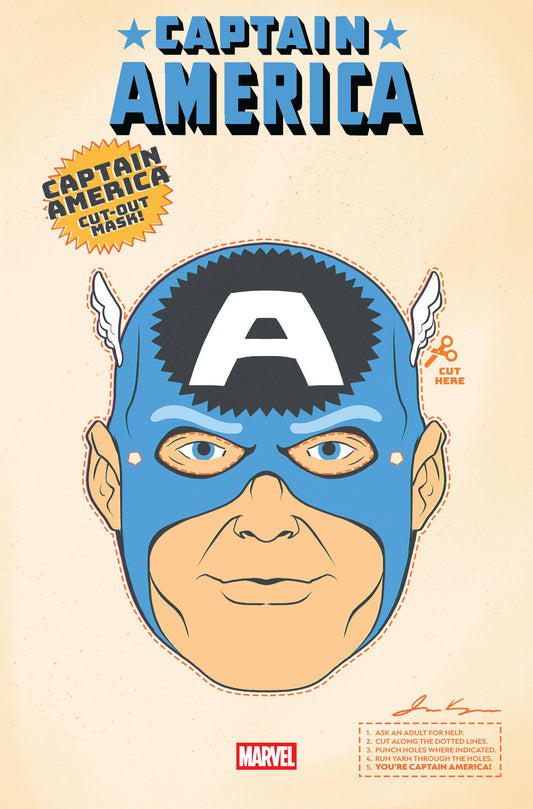 Captain America #3 (2025) Retro Halloween Mask Variant