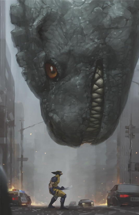 Godzilla Destroys The Marvel Universe #3 Jeehyung Lee Full Art Variant