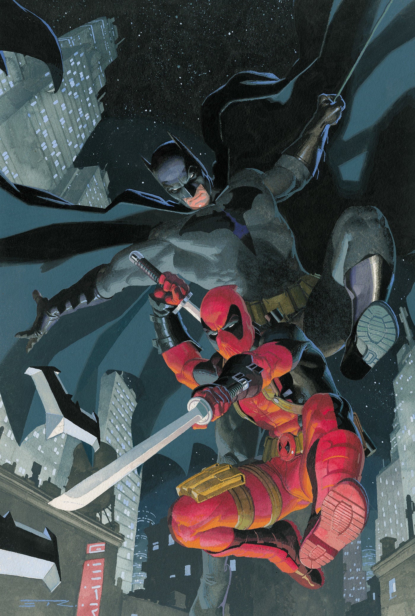 Marvel/DC: Deadpool/Batman #1 Esad Ribic Ratio Virgin 3rd Printin Variant