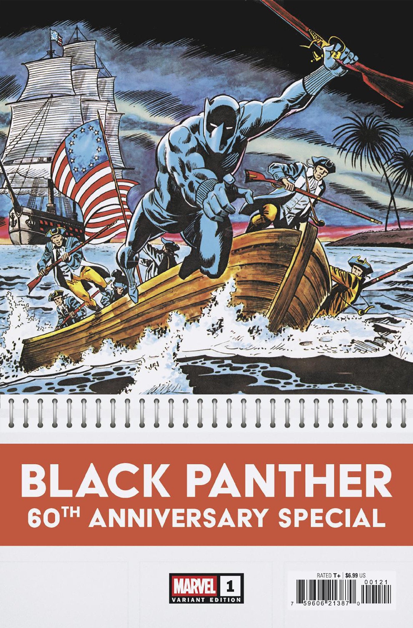 Black Panther 60 Th Anniversary Special #1 Bob Brown Bicentennial Calendar Hidden Gem Variant