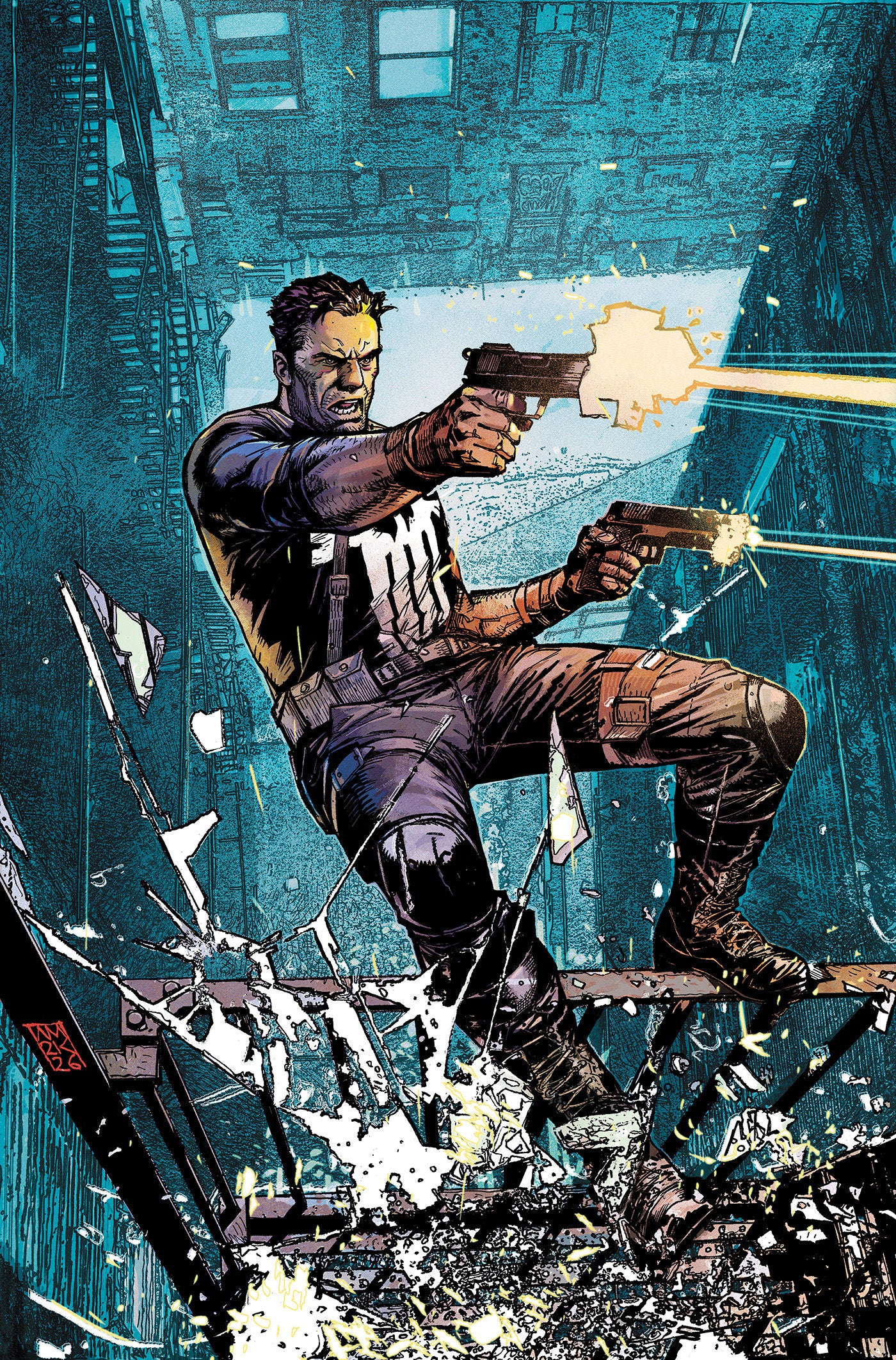 Punisher #1 Alex Maleev Ratio Virgin 2nd Printing Variant