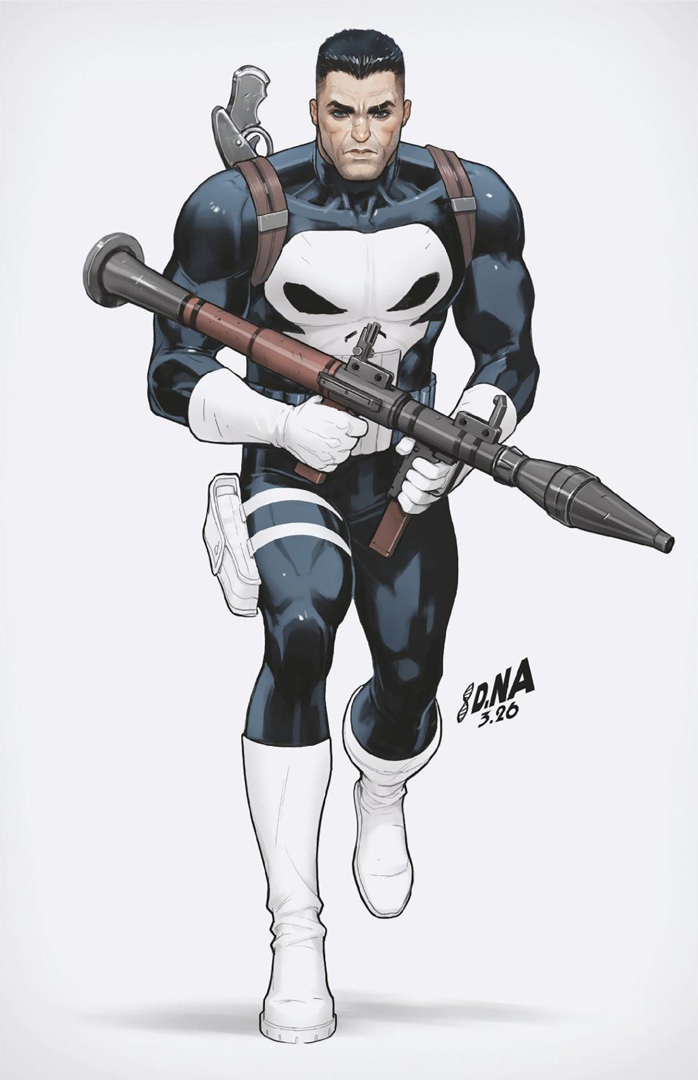 Punisher #3 David Nakayama Color Block White Full Art Variant