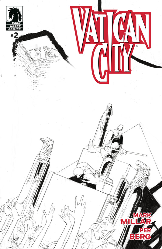 Vatican City #2 (Cover B) (Black & White) (Per Berg)
