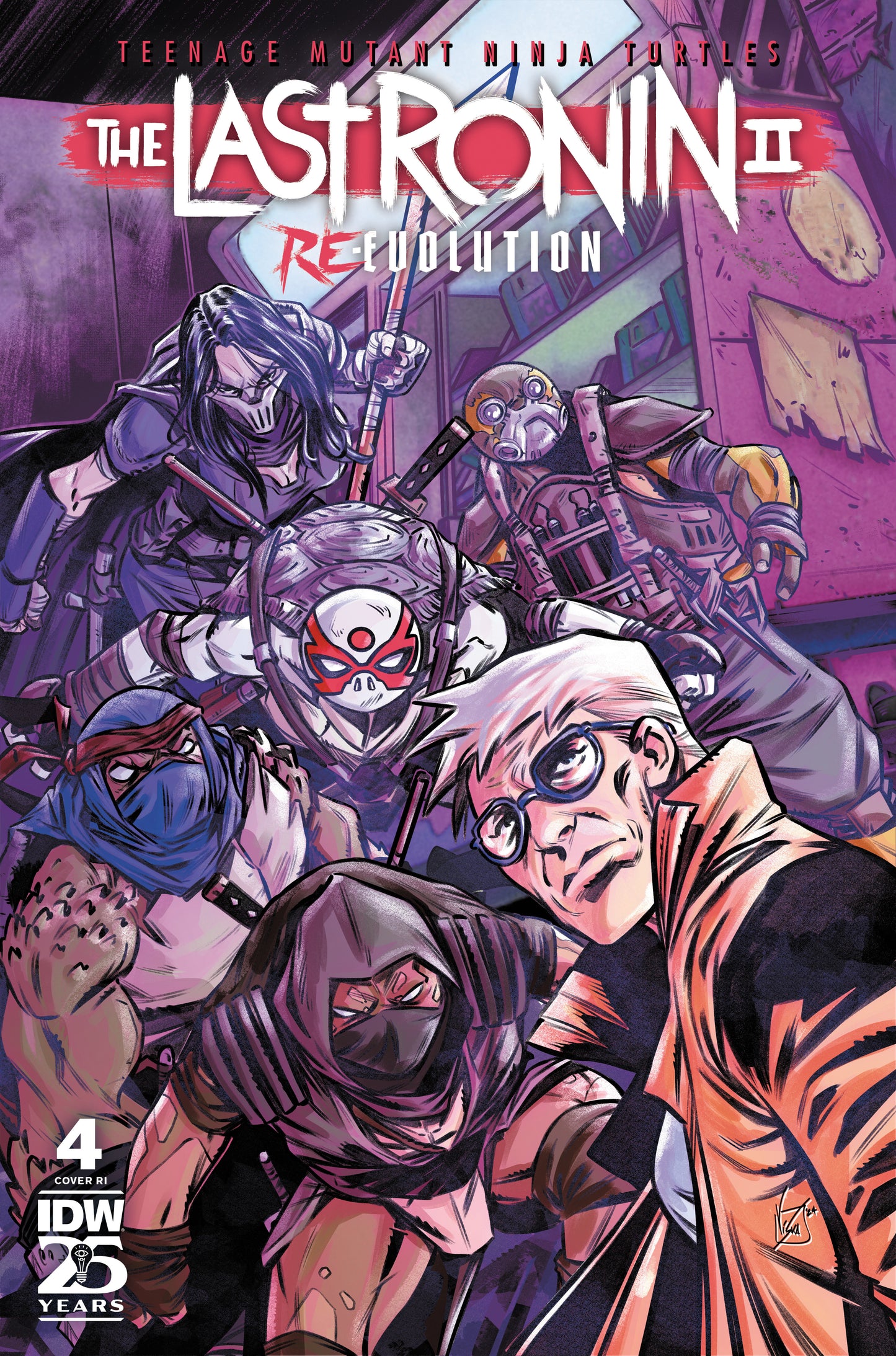 Teenage Mutant Ninja Turtles: The Last Ronin II—Re-Evolution #4 Variant Ri (50) (Federici)
