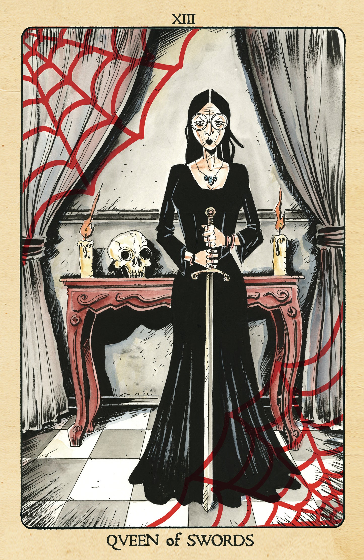 Minor Arcana #13 C 1 in 10 Variant Edition Tarot Card Variant (Full Art, Lemire)