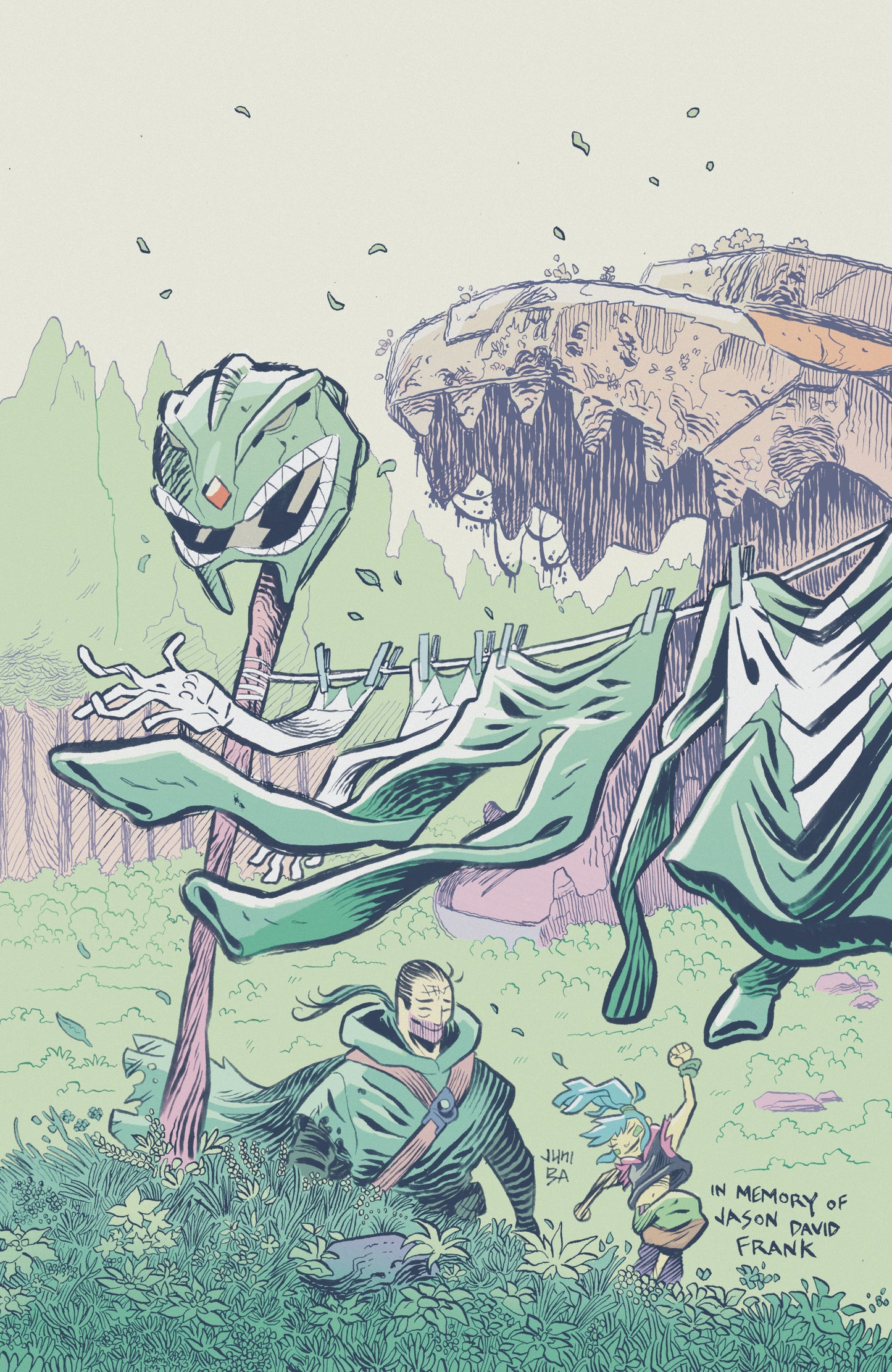 Power Rangers Green #1 H 1:20 Variant Edition Variant (Full Art, Ba)