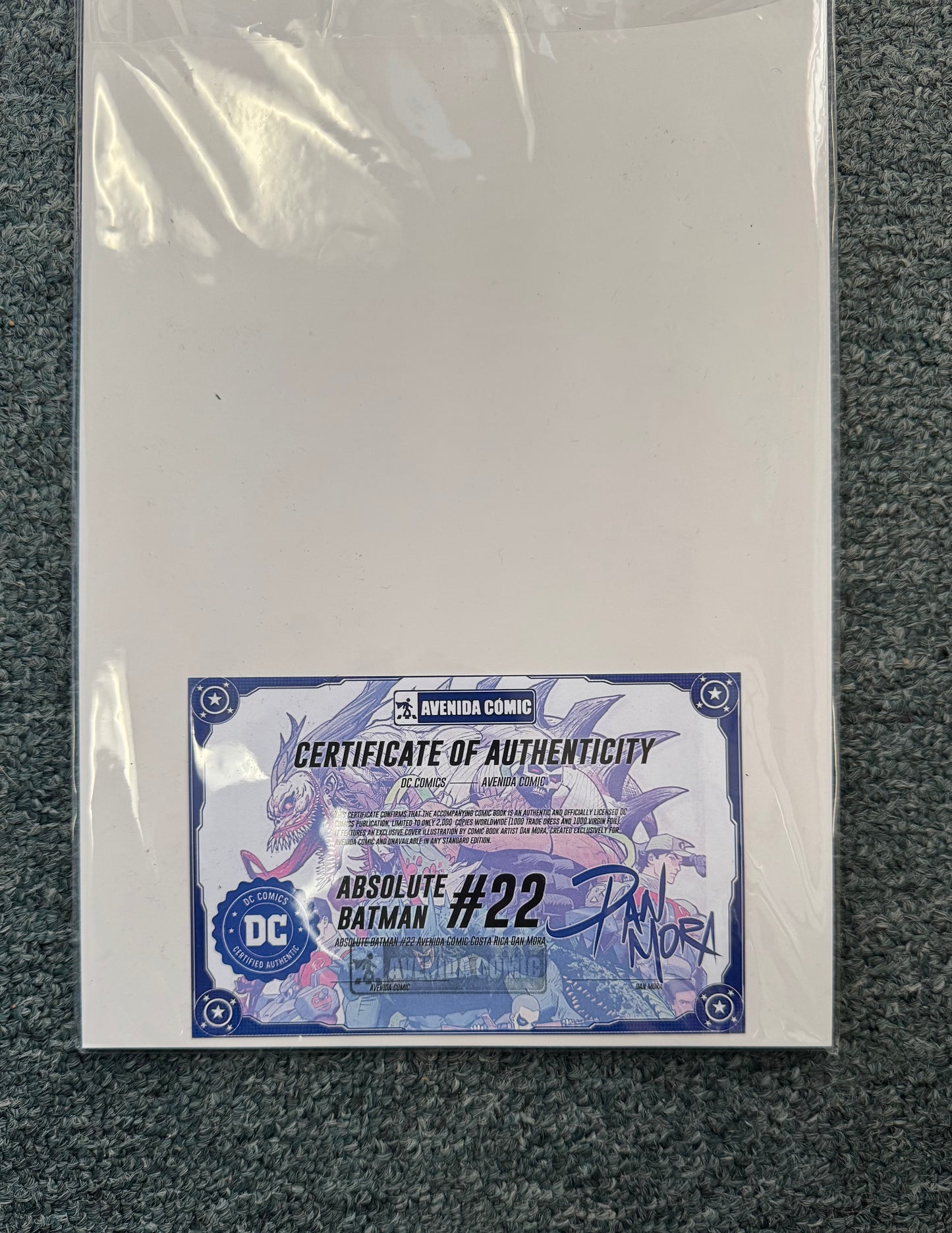 Absolute Batman #22 Avenida Cómic Dan Mora Signed Exclusive w/ COA