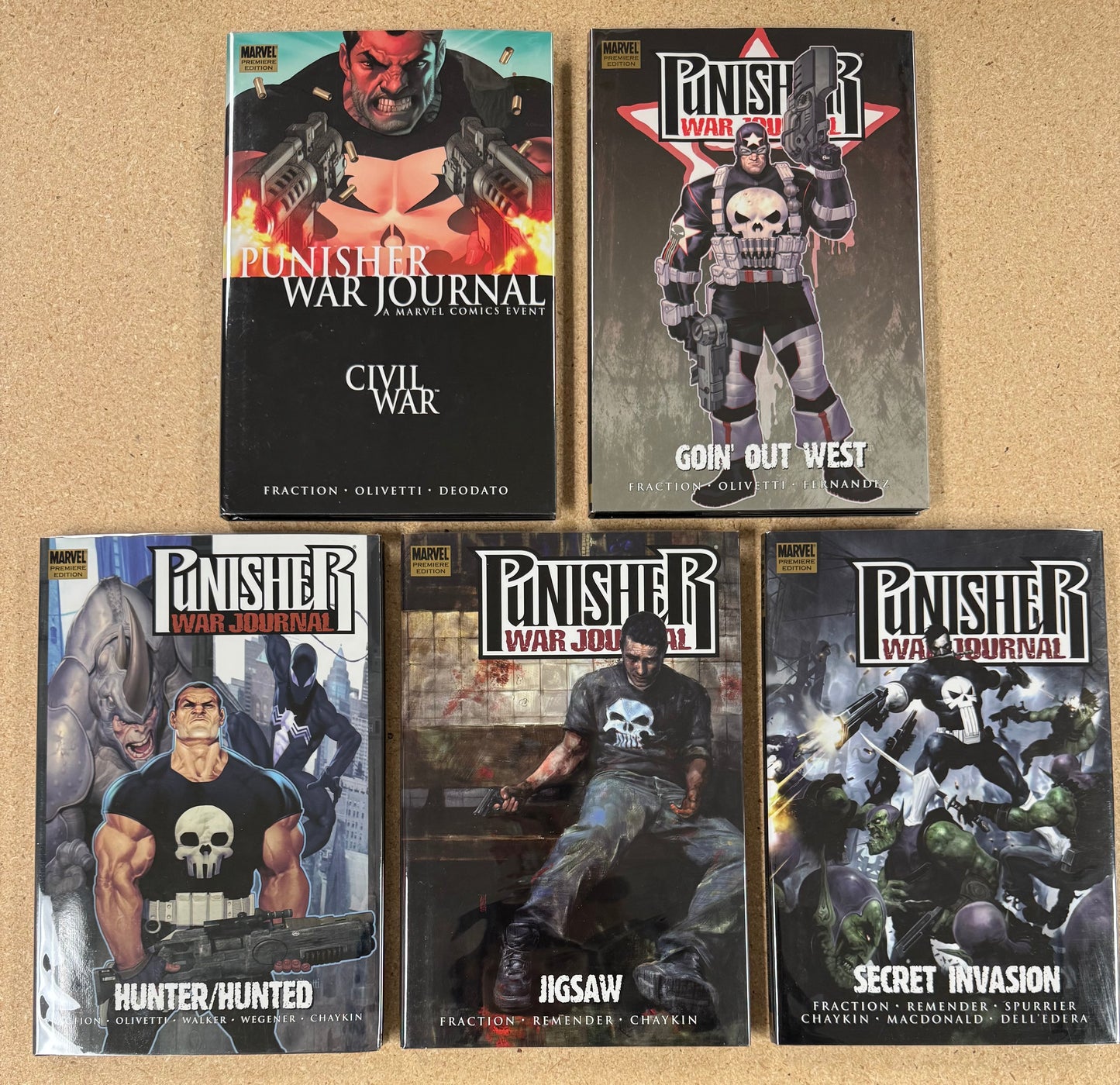Punisher War Journal by Fraction HC Vol 1-5