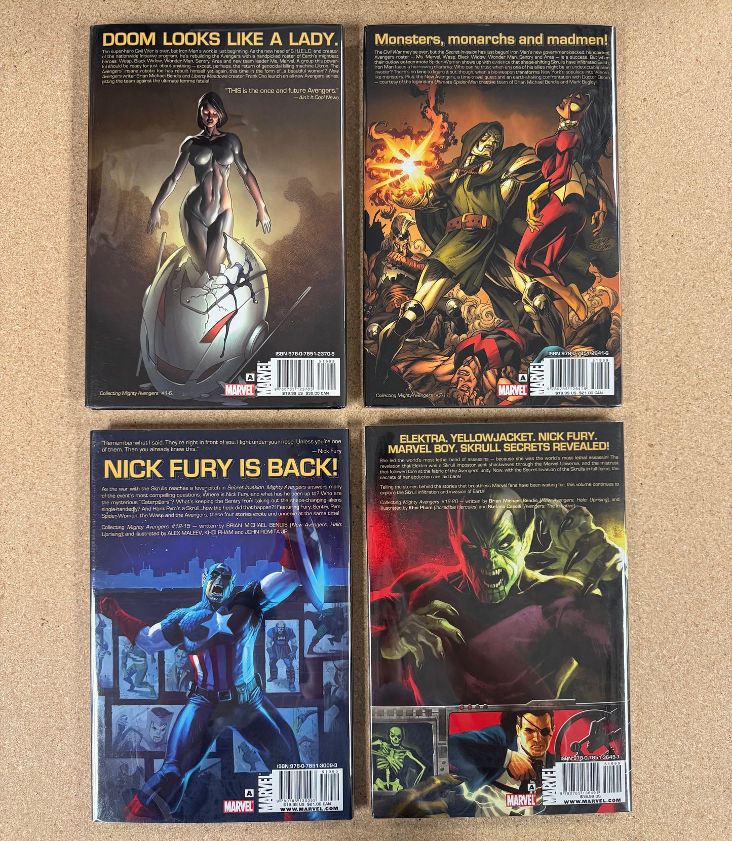 The Mighty Avengers By Bendis Marvel Premiere Edition Hardcover Set