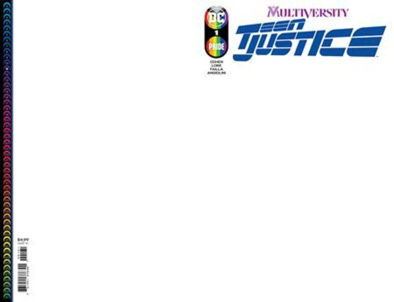Multiversity Teen Justice #1 (Of 6) Cover D Blank Card Stock Variant