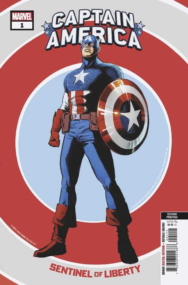 Captain America Sentinel Of Liberty #1 2ND Printing Carnero Variant