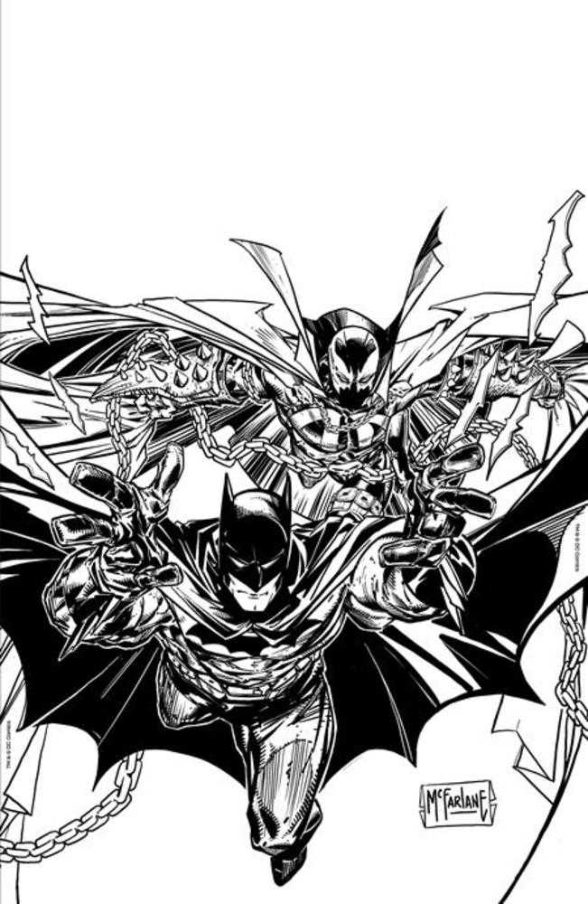Batman Spawn #1 (One Shot) Cover O Inc 1:250 Todd McFarlane Inked Variant